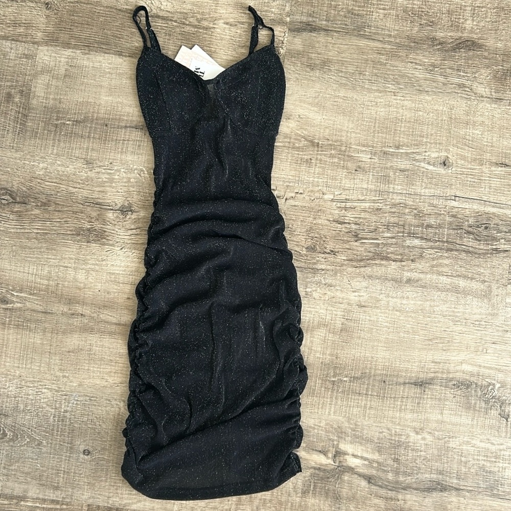 Tiger Mist Black Mini Dress